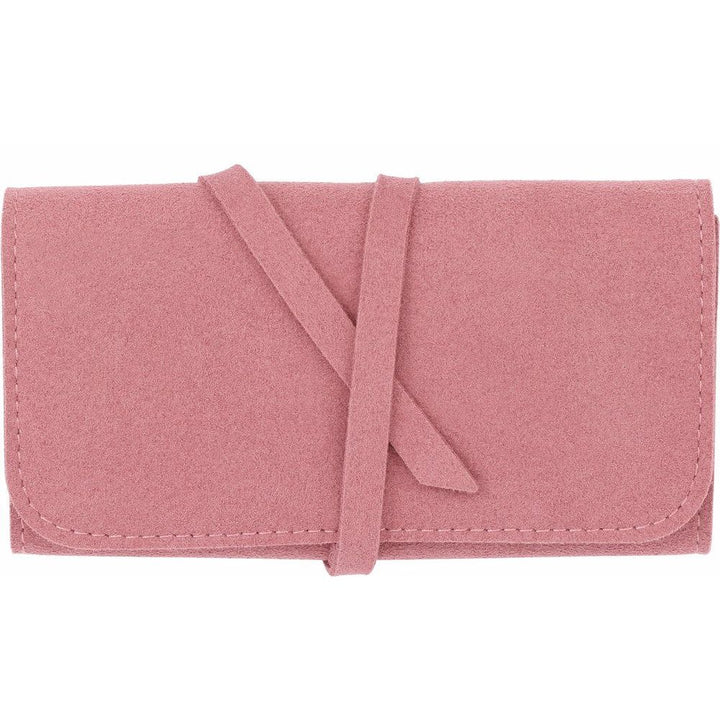 Suede Roll-Up Travel Case