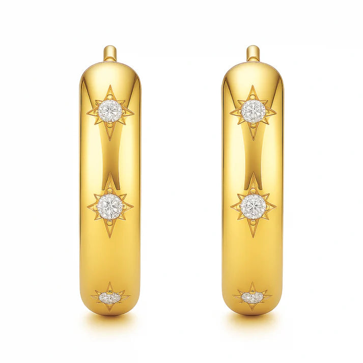 Sunburst Hoops-Embark Fine Jewelry