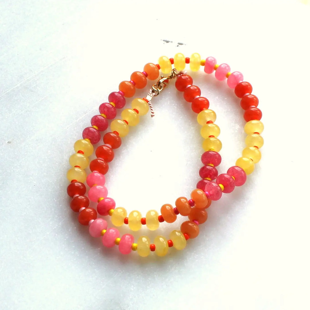 Sunset Beaded Necklace
