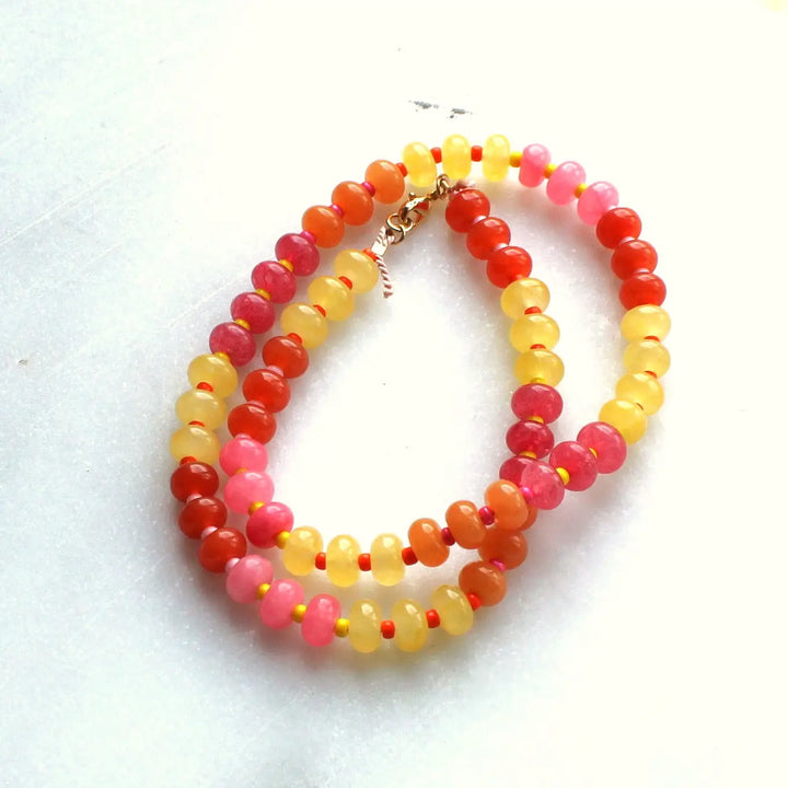 Sunset Beaded Necklace
