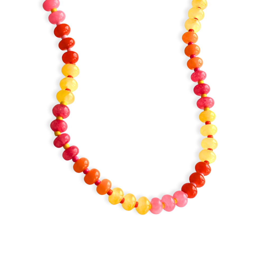 Sunset Beaded Necklace
