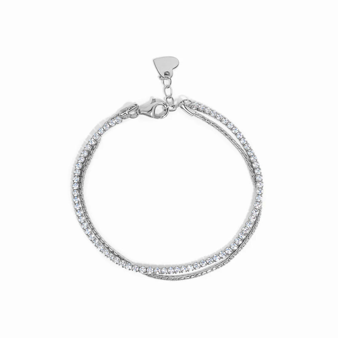 Tennis &amp; Chain Bracelet Set