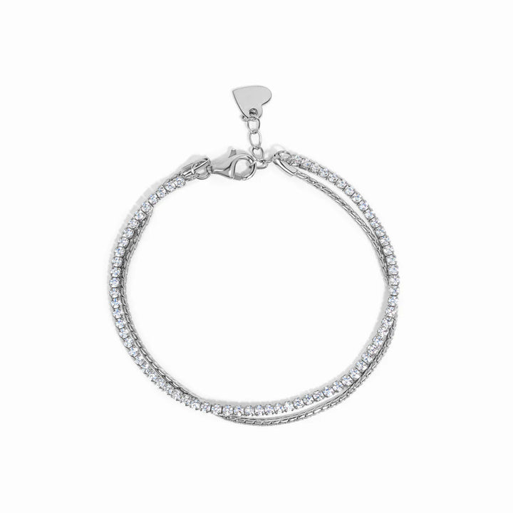 Tennis &amp; Chain Bracelet Set
