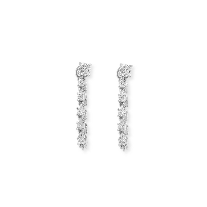 Tennis Chain Link Earrings-Embark Fine Jewelry