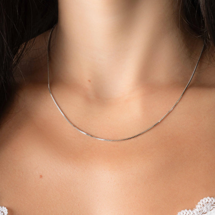 Thin Box Chain Necklace