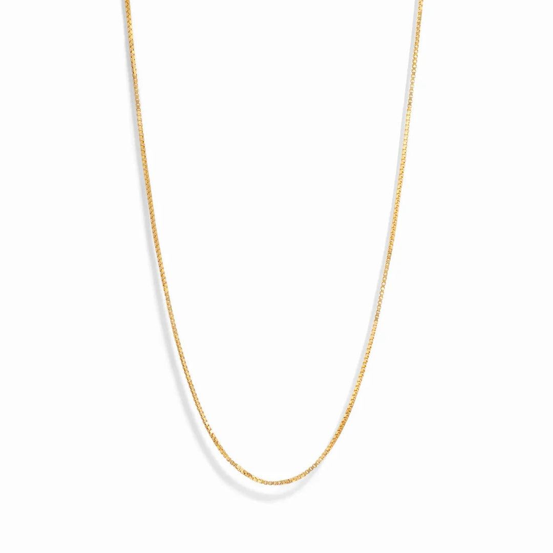 Thin Box Chain Necklace