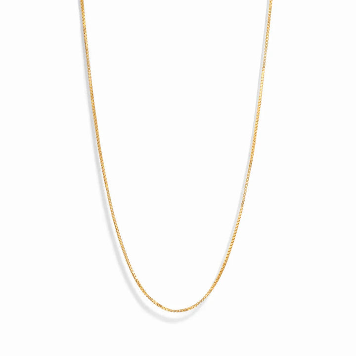 Thin Box Chain Necklace