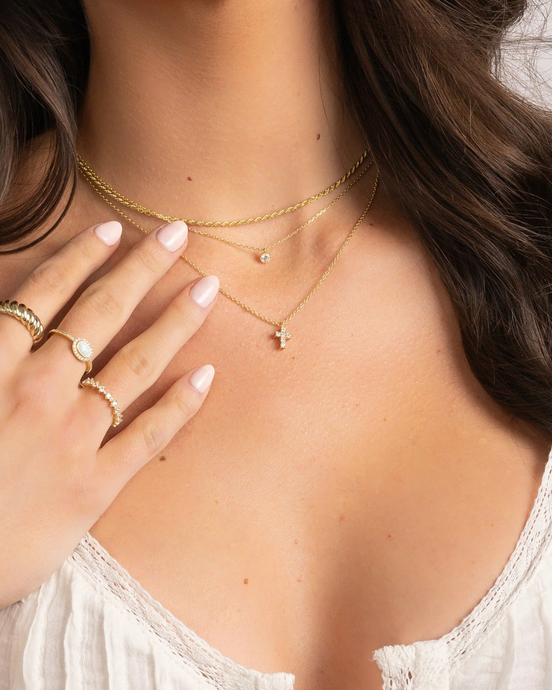 Tiny Cross Necklace-Embark Fine Jewelry
