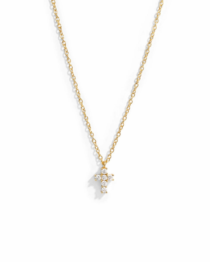 Tiny Cross Necklace-Embark Fine Jewelry