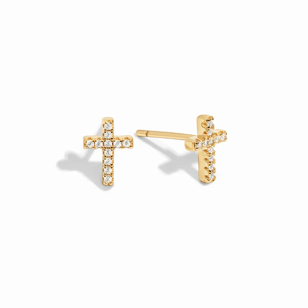Tiny Cross Studs