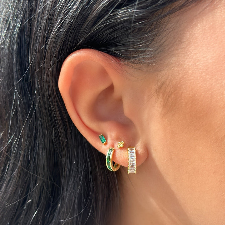 Tiny Four Bead Stud
