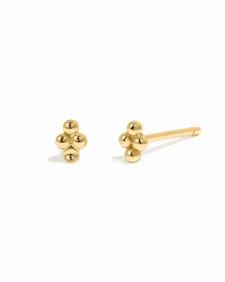 Tiny Four Bead Stud