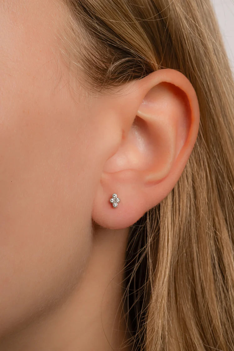 Tiny Four Stone Stud-Embark Fine Jewelry