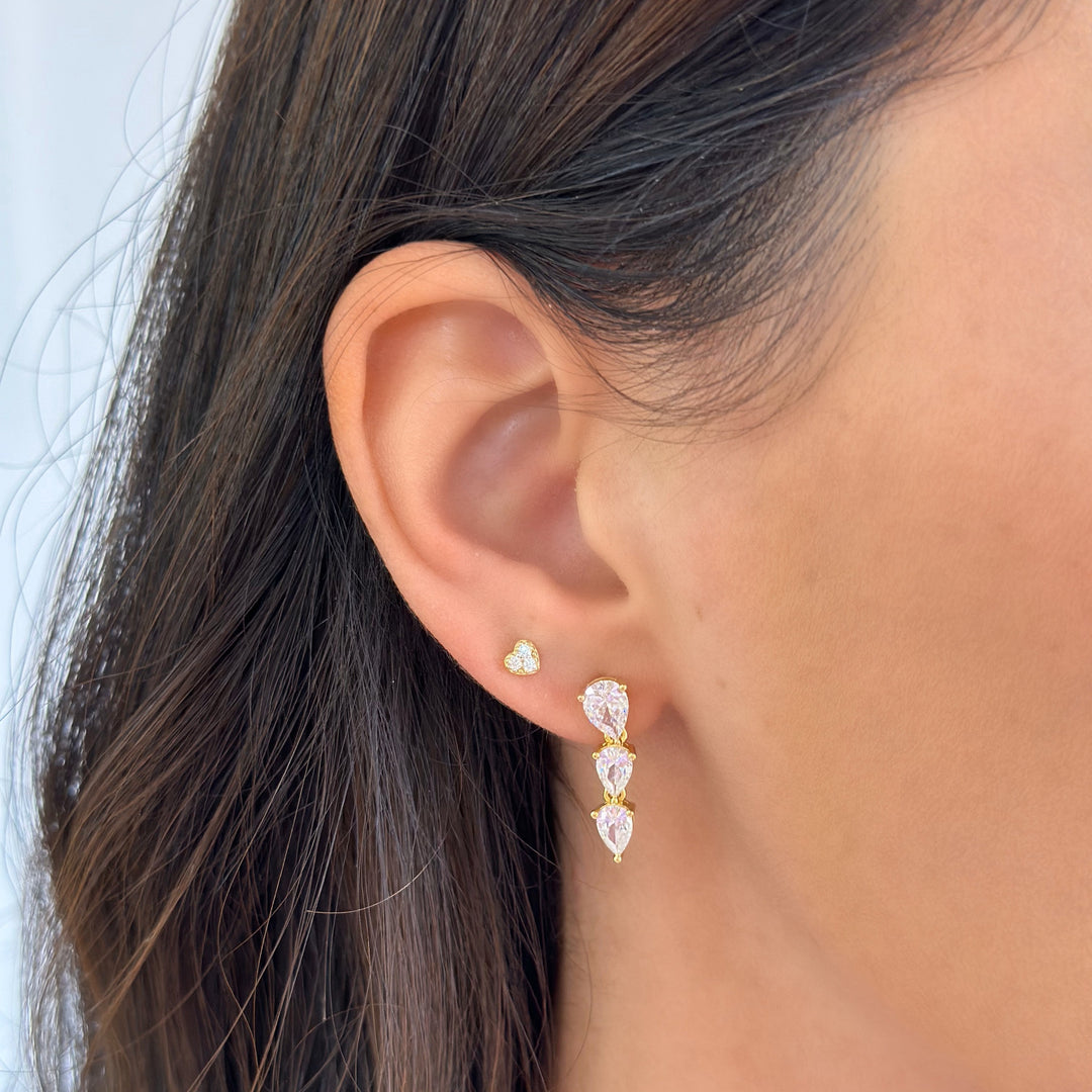 Tiny Heart CZ Stud-Embark Fine Jewelry