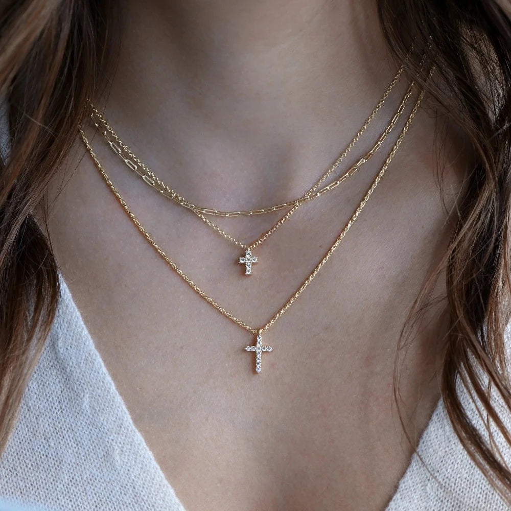 Tiny Link Paperclip Necklace