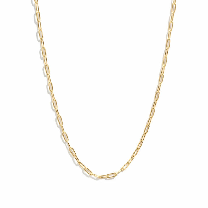 Tiny Link Paperclip Necklace