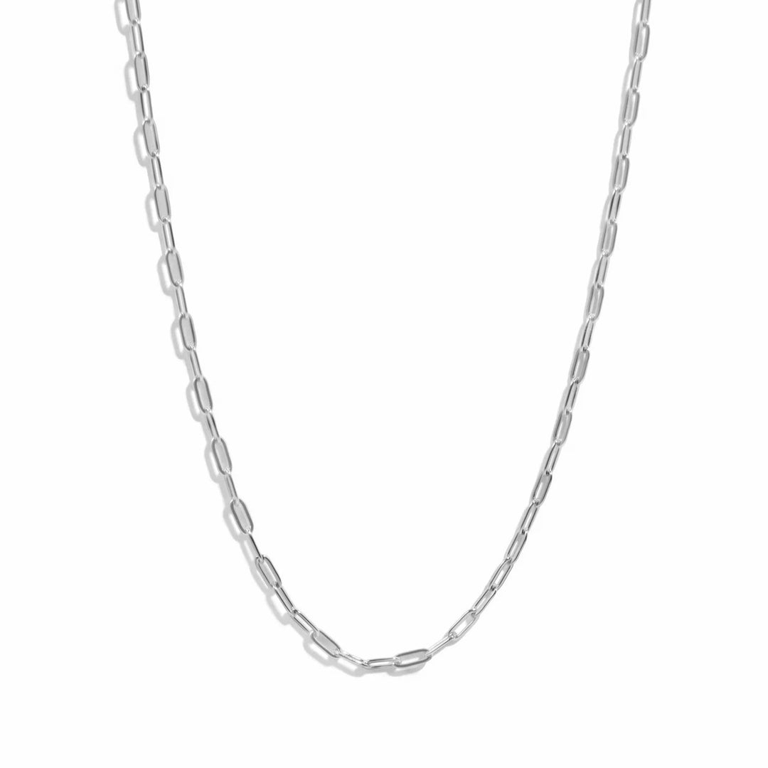Tiny Link Paperclip Necklace