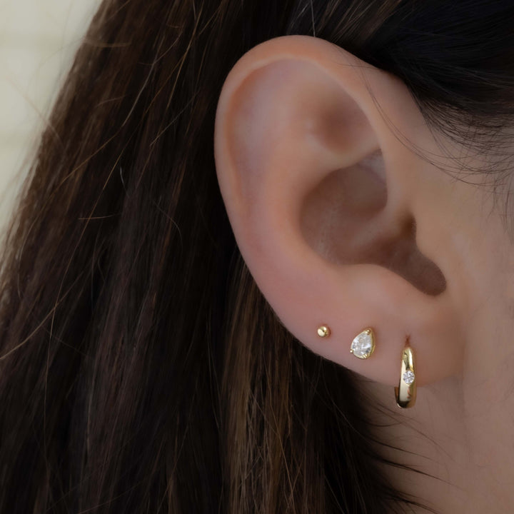 Tiny Pear Stud