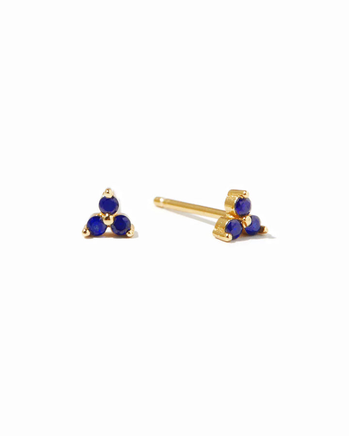 Tiny Trio Gemstone Stud