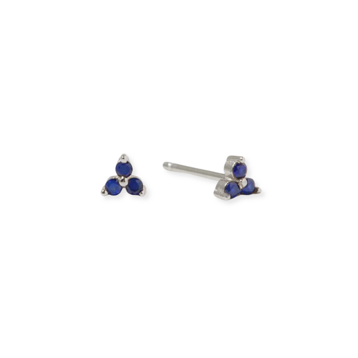 Tiny Trio Gemstone Stud