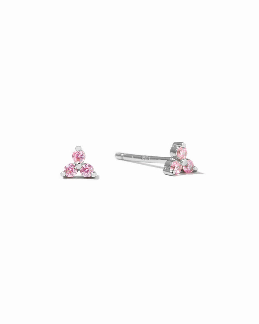 Tiny Trio Gemstone Stud