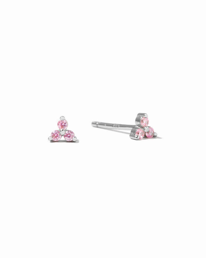 Tiny Trio Gemstone Stud
