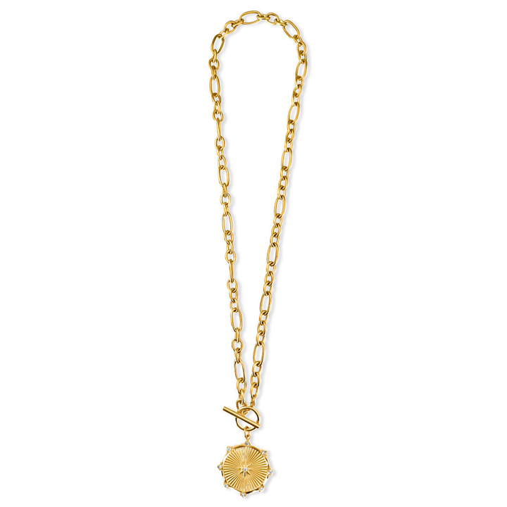 Toggle Chain Medallion Necklace-Embark Fine Jewelry