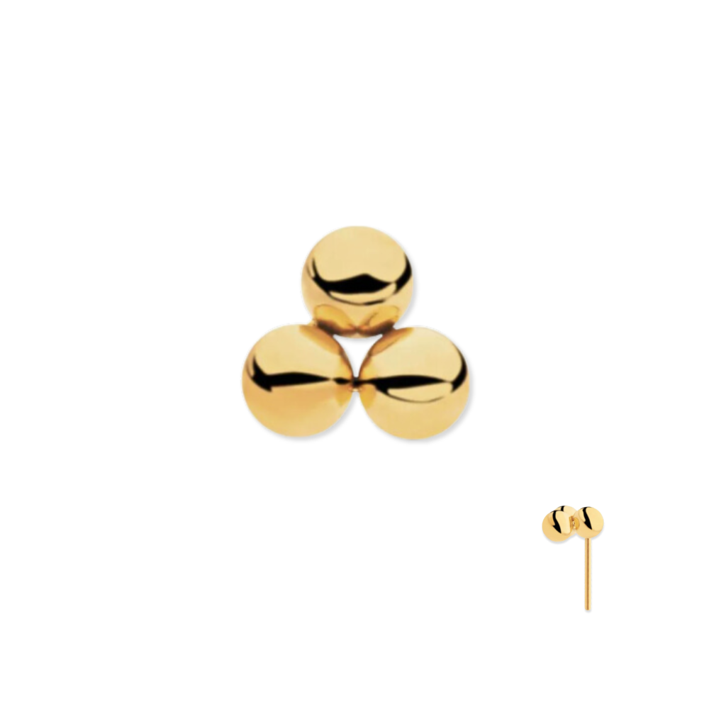 Trinity Ball Flat Back Stud-Embark Fine Jewelry