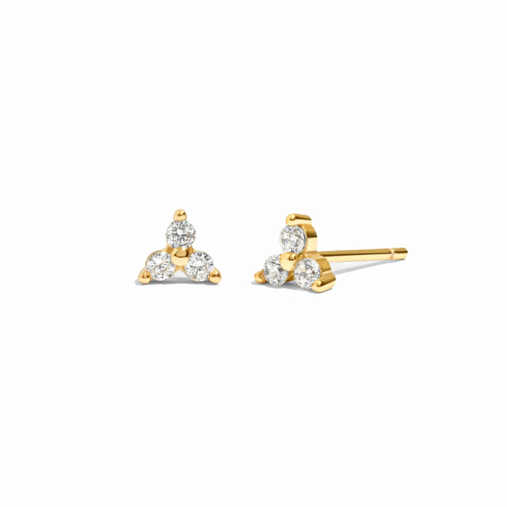 Trio Gemstone Stud