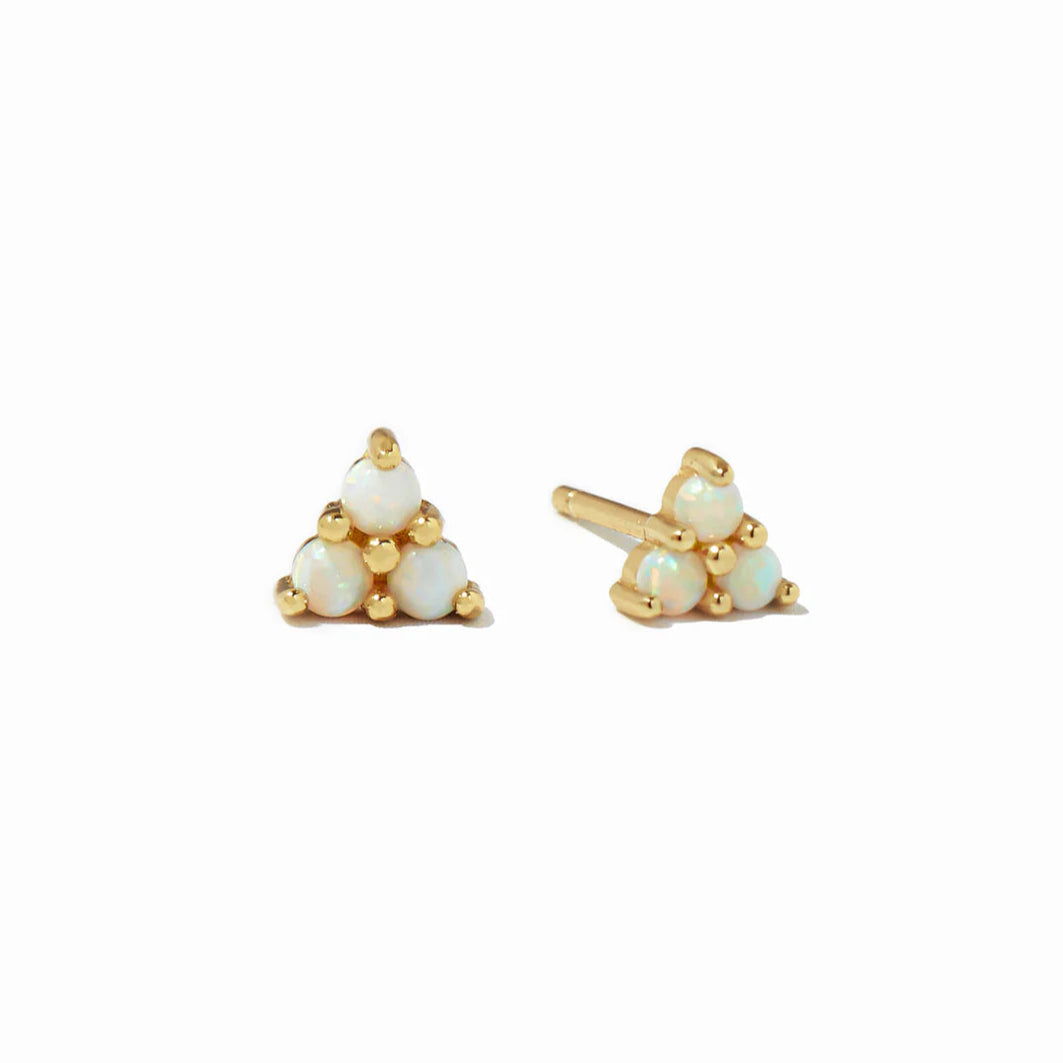 Trio Gemstone Stud
