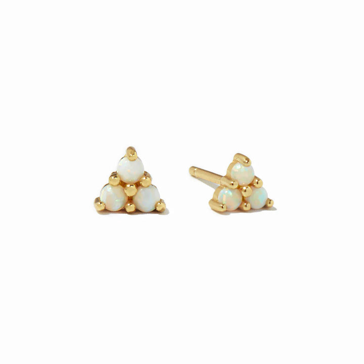 Trio Gemstone Stud