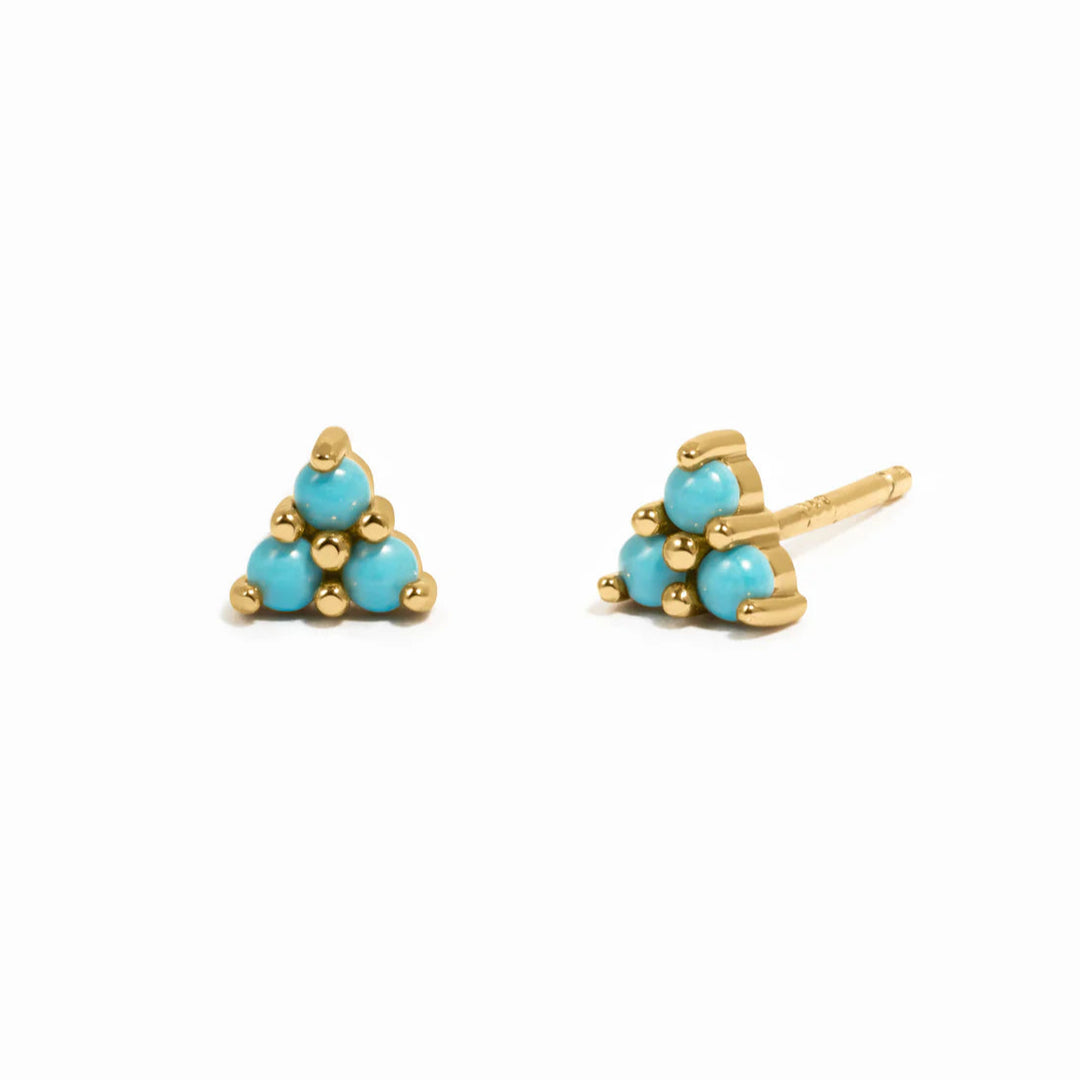 Trio Gemstone Stud