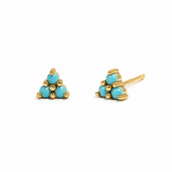Trio Gemstone Stud