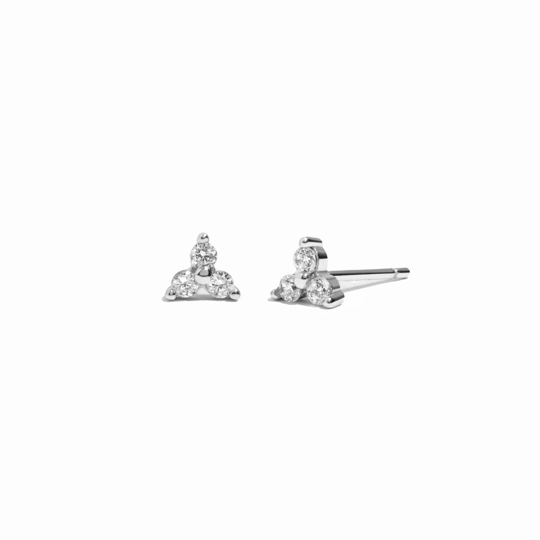 Trio Gemstone Stud