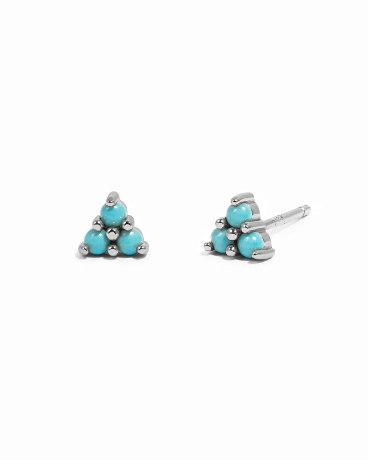 Trio Gemstone Stud