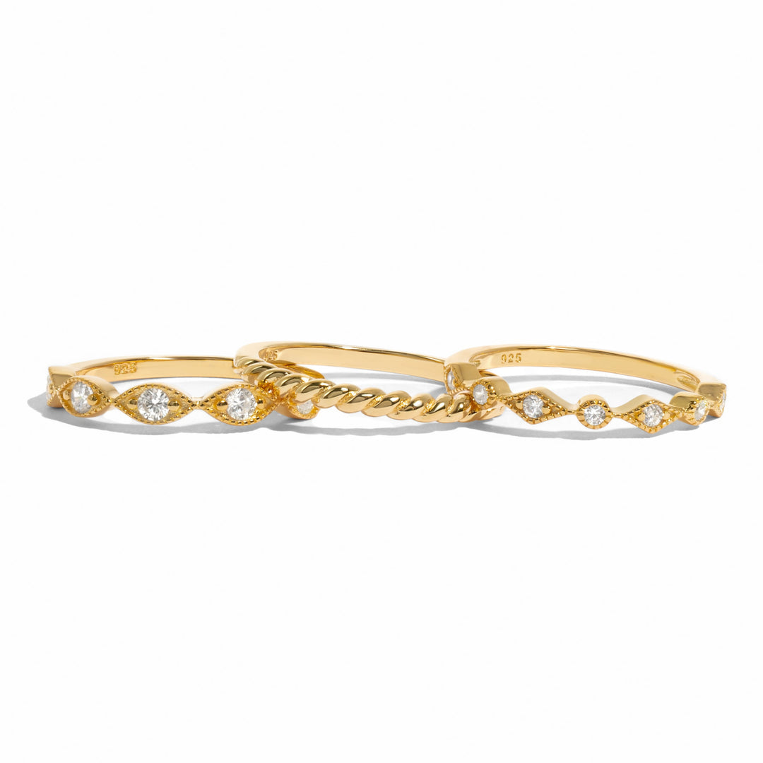 Trio Ring Set-Embark Fine Jewelry