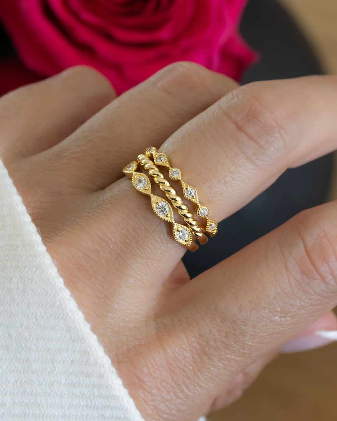 Trio Ring Set-Embark Fine Jewelry