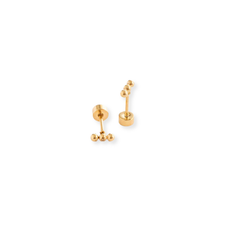Triple Ball Studs-Embark Fine Jewelry