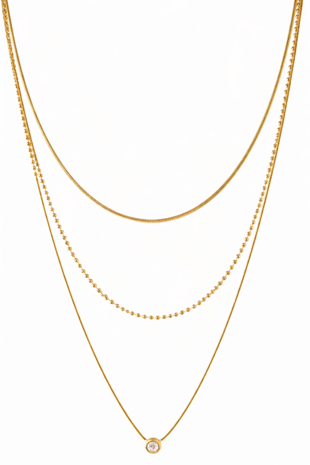 Triple Stack Necklace-Embark Fine Jewelry