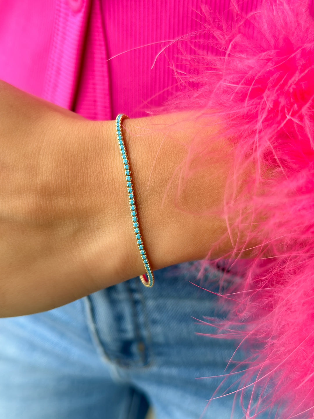 Turquoise Tennis Bracelet-Embark Fine Jewelry