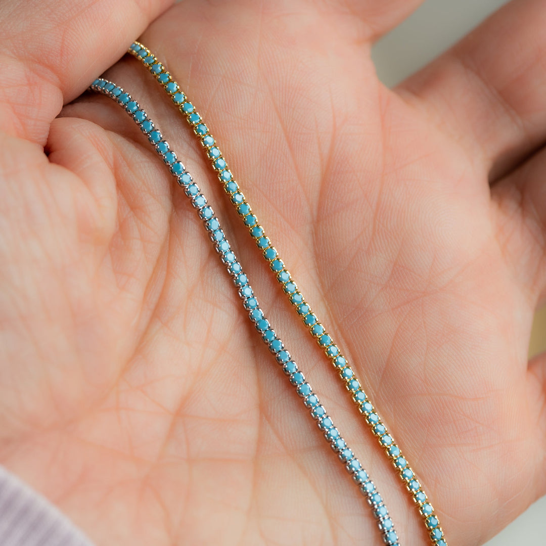Turquoise Tennis Bracelet-Embark Fine Jewelry