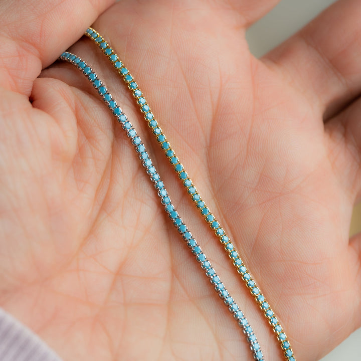 Turquoise Tennis Bracelet-Embark Fine Jewelry
