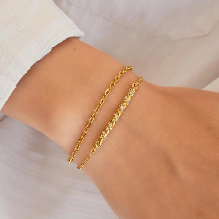 Twisted Bar Bracelet