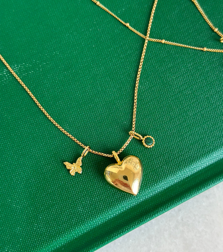 Two-Sided Gemstone Charm
