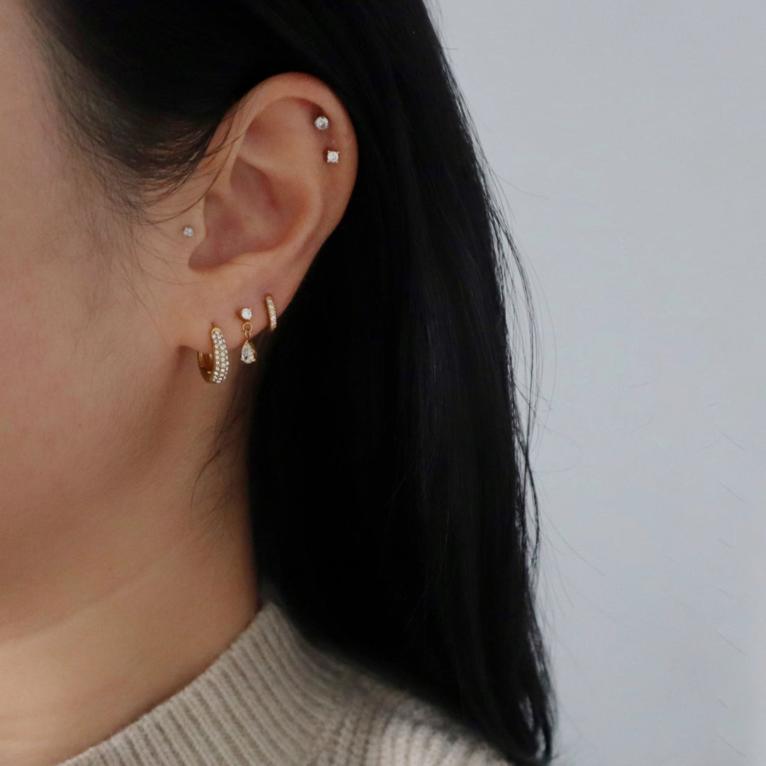 Two-Stone Drop Earring