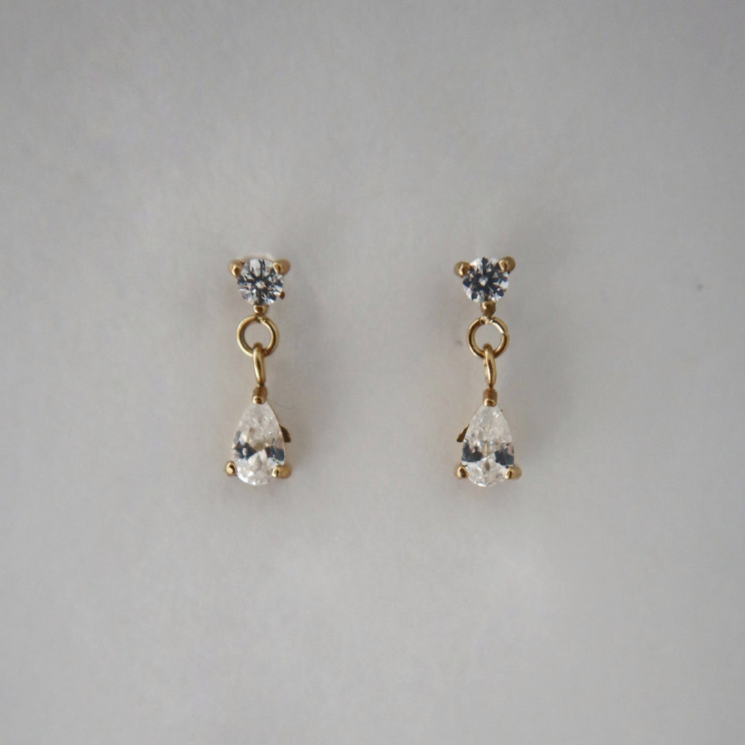 Two-Stone Drop Earring