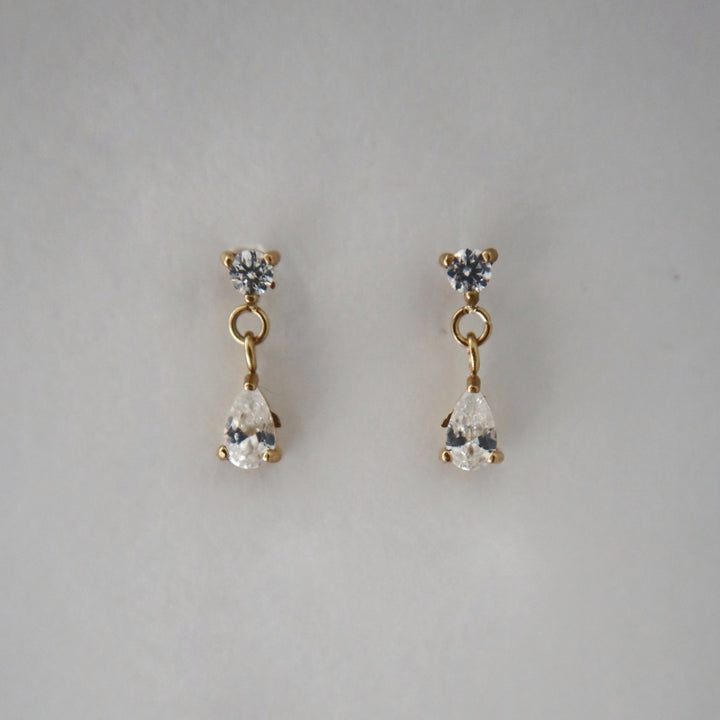 Two-Stone Drop Earring