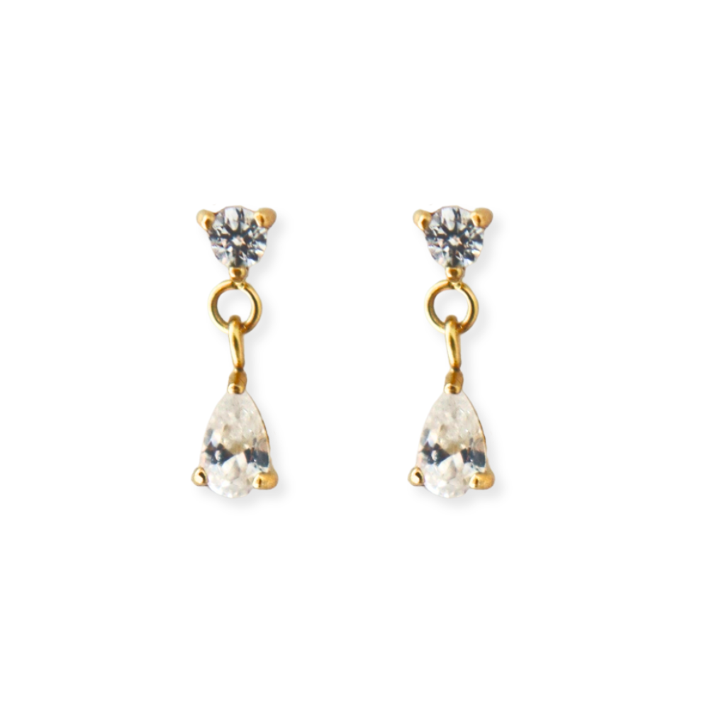 Two-Stone Drop Earring