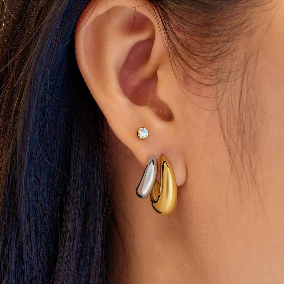 Two-Tone Double Dome Hoops