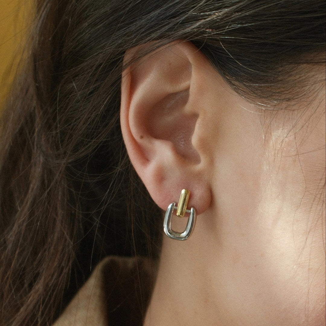 U-Link Drop Earrings